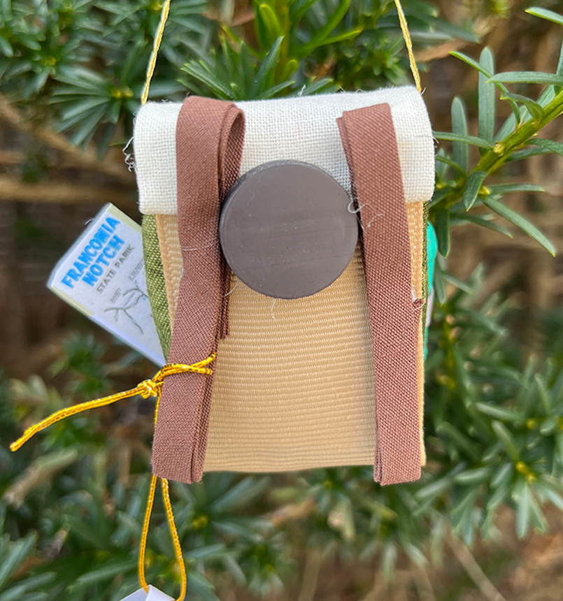 Handmade Hiker Backpacks - Franconia-franconia_notch_backpack_ornament-back