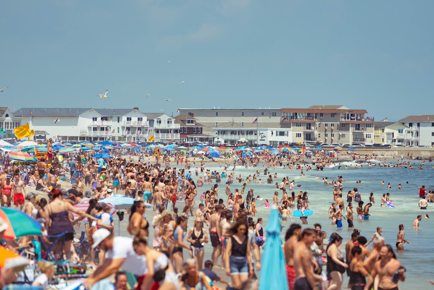 Online Donation to NH State Beach Patrol - Ocean Lifeguards-2023 Busy Beach 1 - Hampton Beach