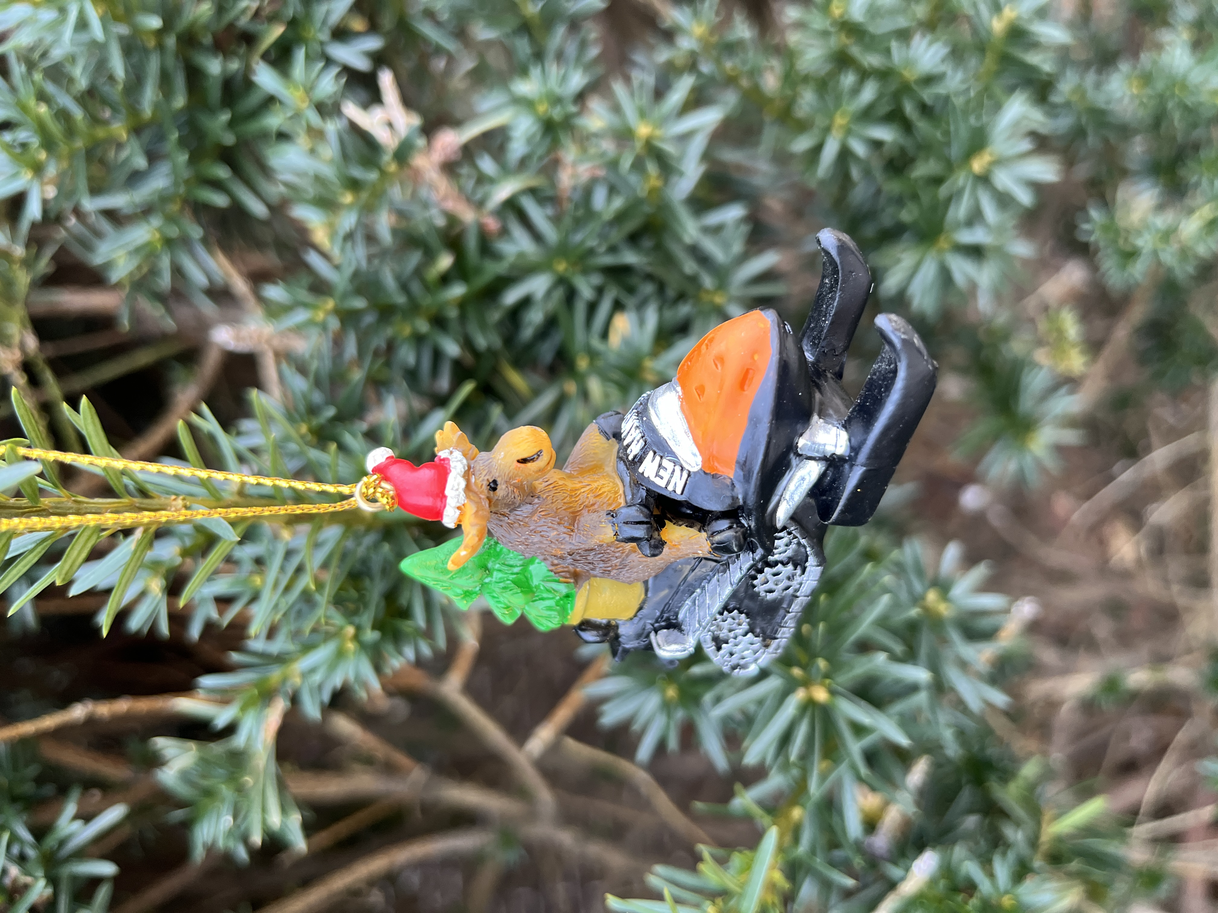 Snowmobiling Moose Ornament-IMG_2232
