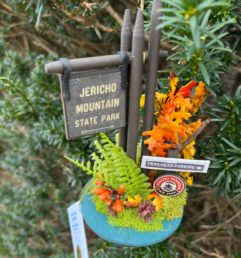 Collectible Jericho Mountain State Park Sign - Fall (Incl.S&H)-jericho_mt_park_sign_fall_ornament