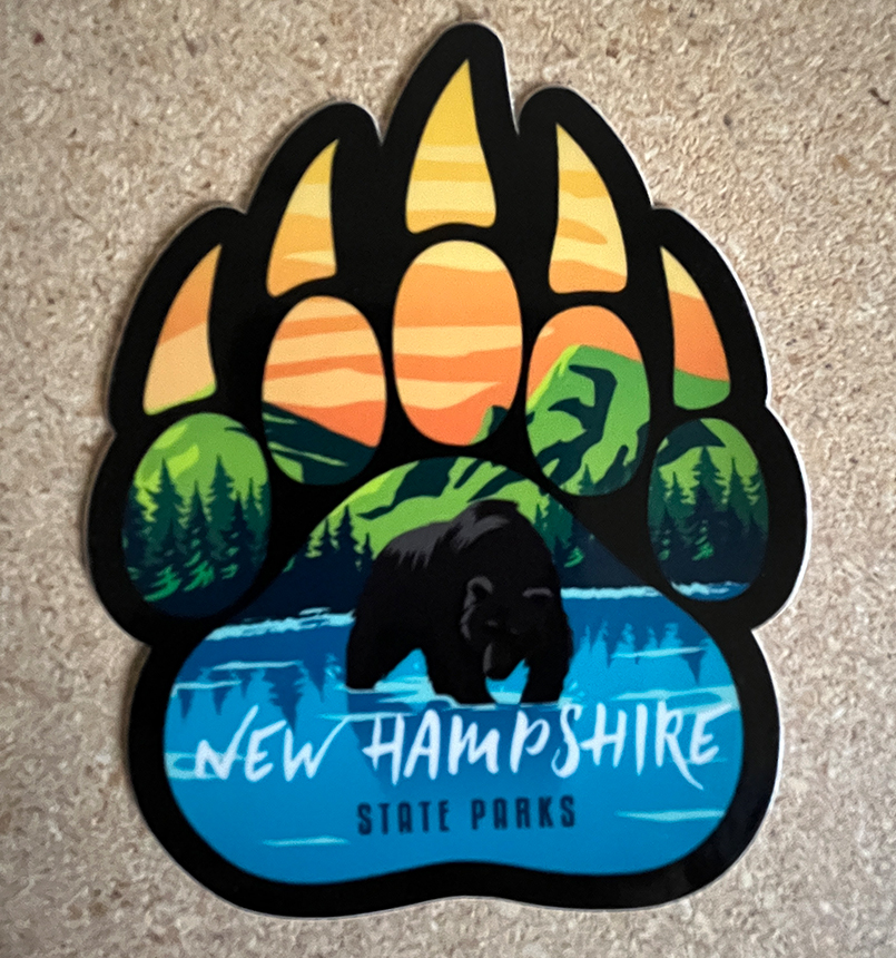 NH State Parks Sticker (B)-nh_paw_sticker