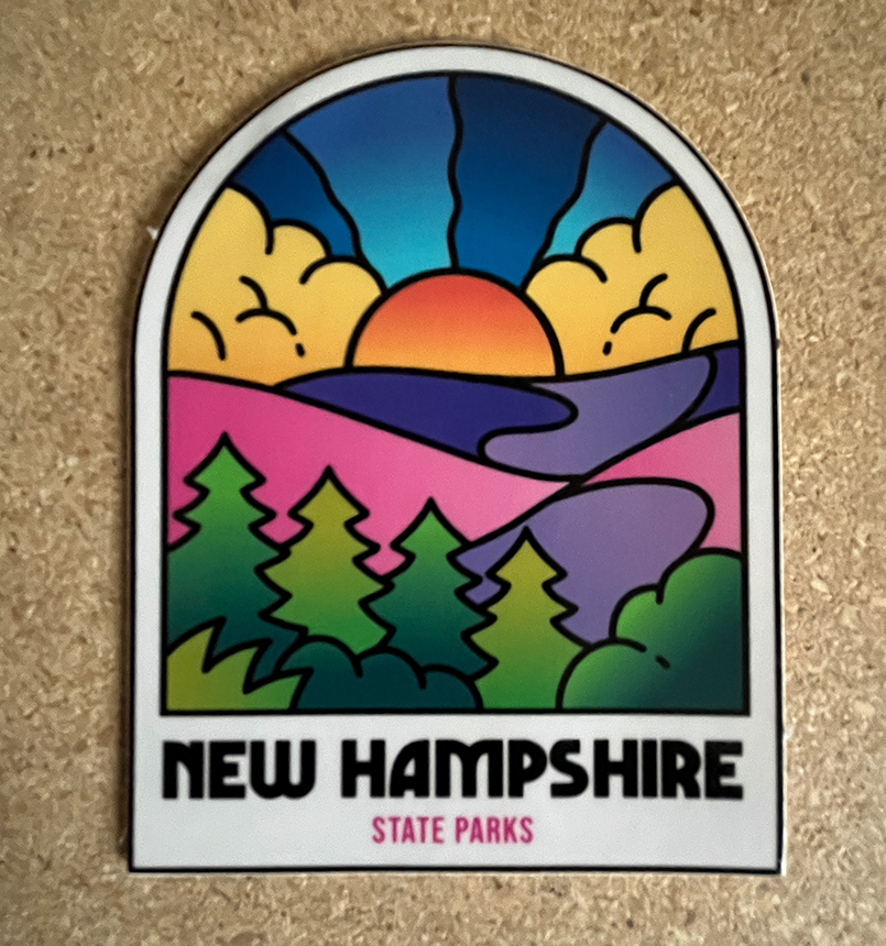 NH State Parks Sticker (F)-nh_rmulti_sun_dome_sticker