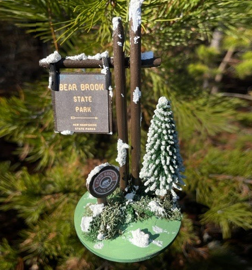 Collectible Bear Brook State Park Sign-Winter (Incl.S&H)-bear_brook_winter_ornament